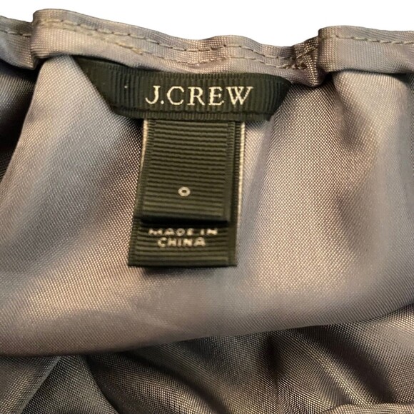 J Crew Skirt Size 0 Gray Short Pull On Pockets Wool Blend Workwear Paper Bag - Picture 3 of 7